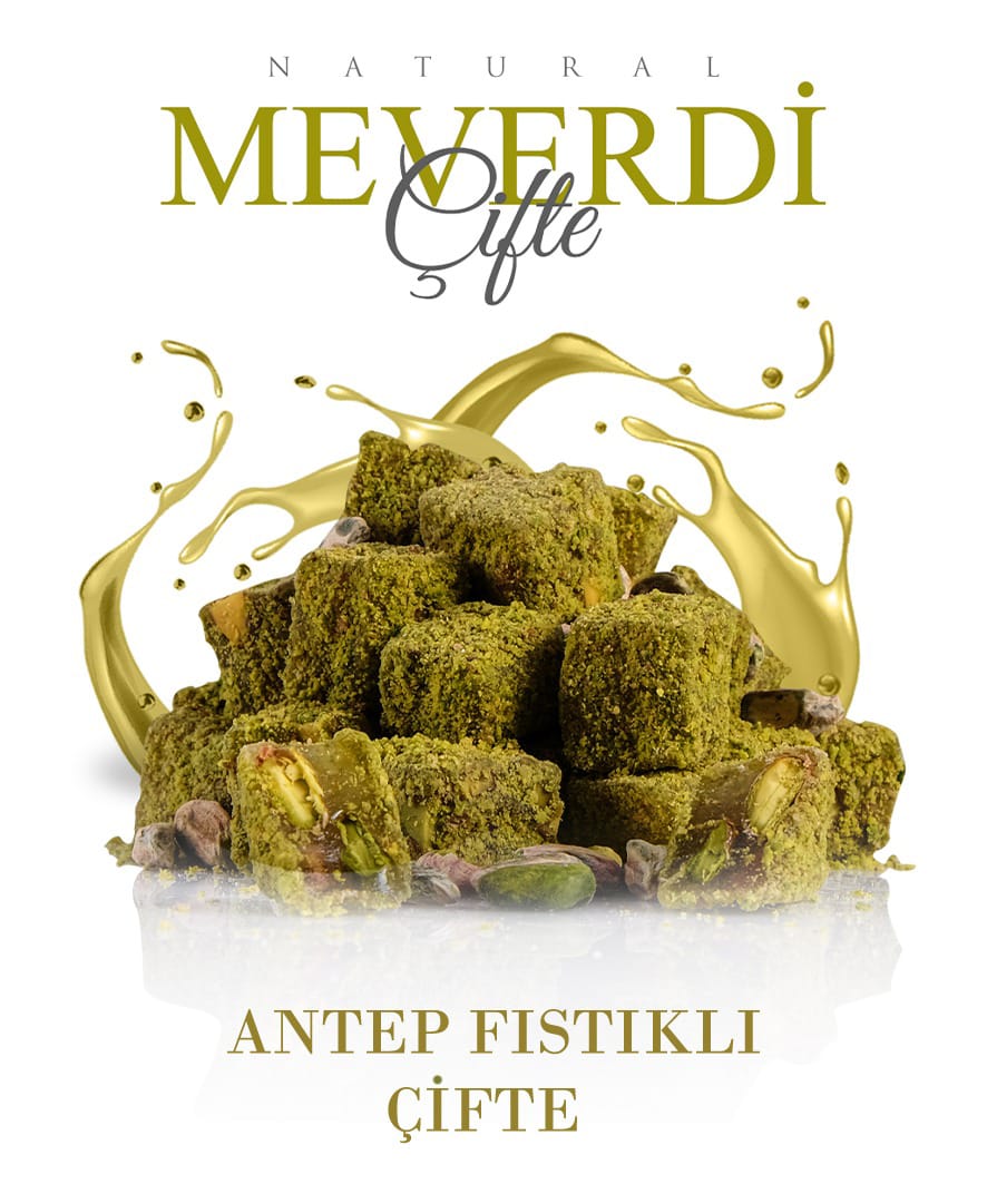  Çifte Kavrulmuş Duble Antep Fıstıklı Kuş Lokumu 1 KG